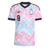 Camiseta Bélgica Youri Tielemans #8 Segunda Equipación Replica Mundial 2026 mangas cortas